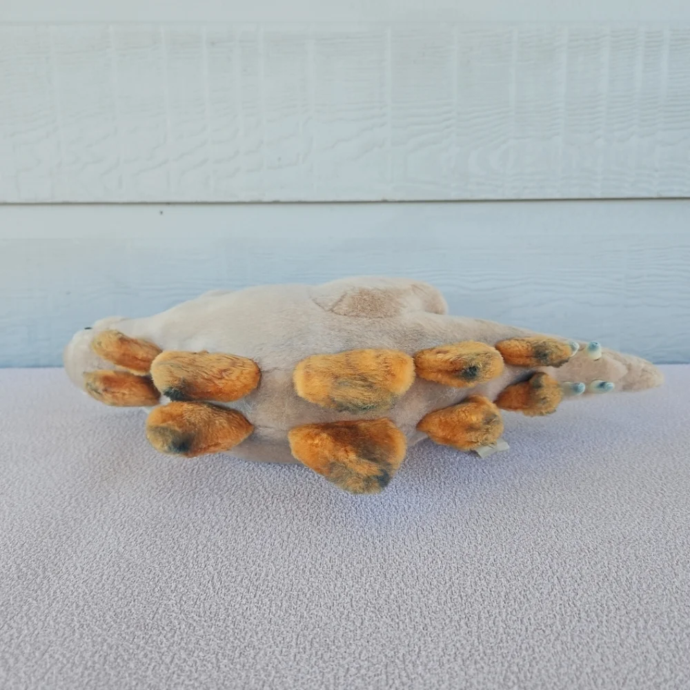 Dinosaur Stegosaurus Plush Demdaco Nate & Jules Brown Orange Stuffed Toy 17